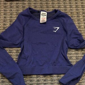 Gymshark Women's Purple Long Sleeve Top - Never Worn
